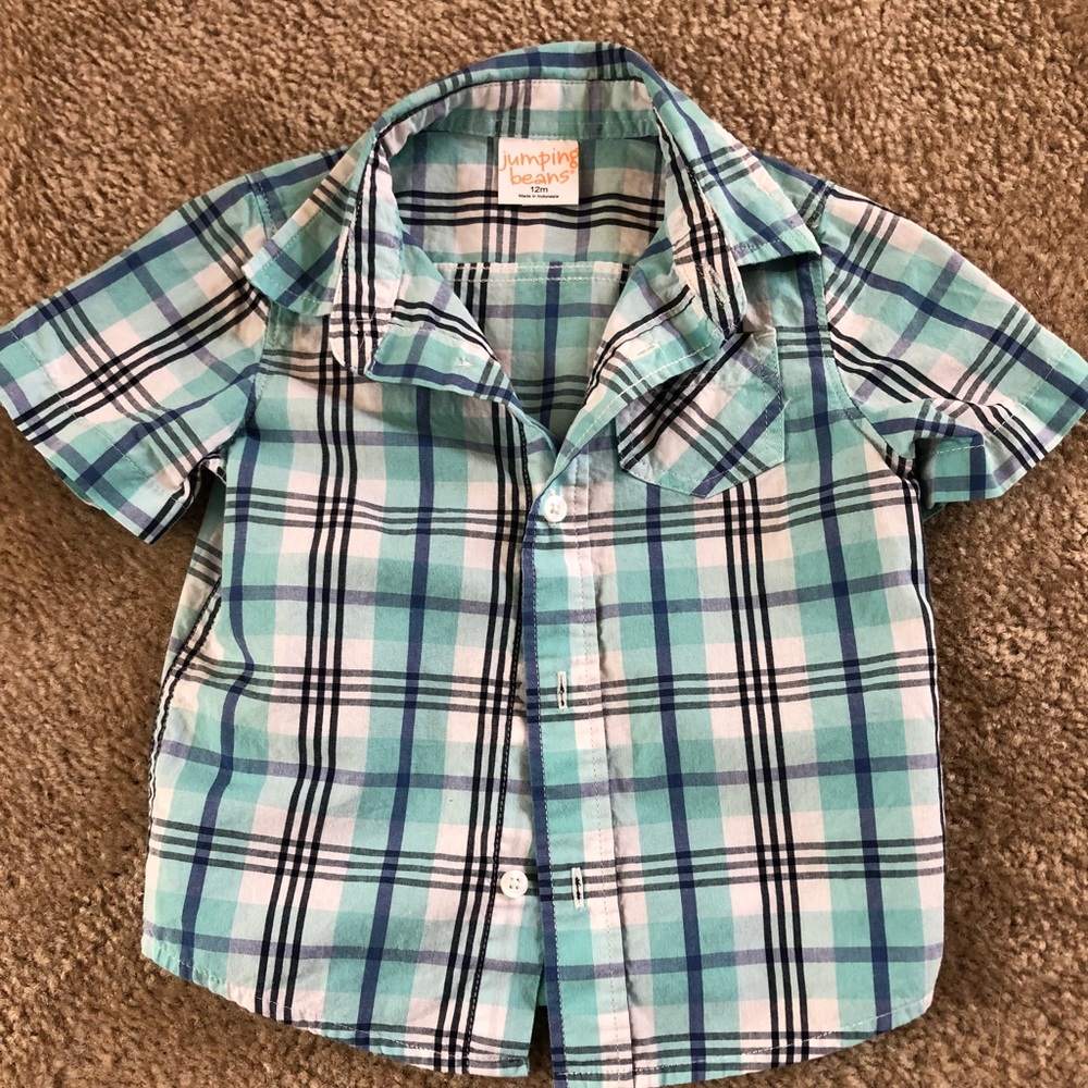 Jumping Bean 12 month Button Down